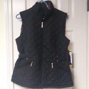Weatherproof Vintage Faux Fur Lined Vest Black New